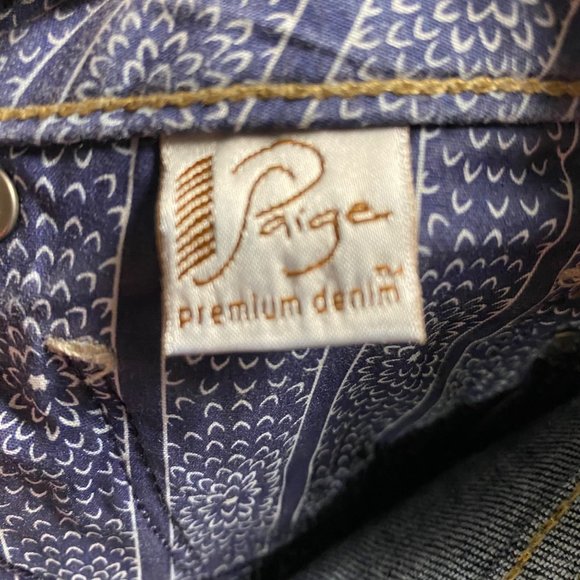 Paige Premium Denim Women’s Jimmy Jimmy Jeans‎ Size 25 Distressed Pants Blue - Picture 10 of 16